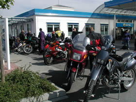 Treffpunkt und Start am Autohof Bensheim
