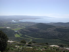 Blick vom Monte Dóglia Richtung Alghero