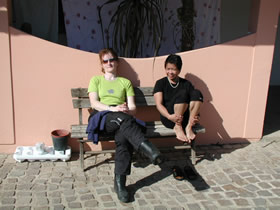 Petra u. Ruth machen Pause
