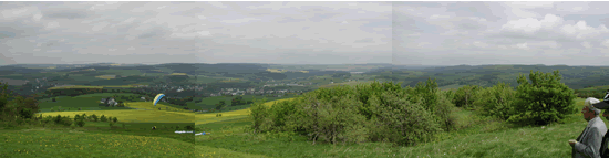 Panorama Erzgebirge vom Schwartenberg