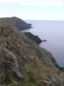 Fahrt auf der Küstenstraße über Portbou (Spanien) nach Banyuls-sur-Mer (Frankreich)