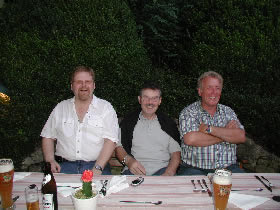Beim Abendessen