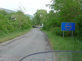 Grenze zu Slowenien Nähe Triest